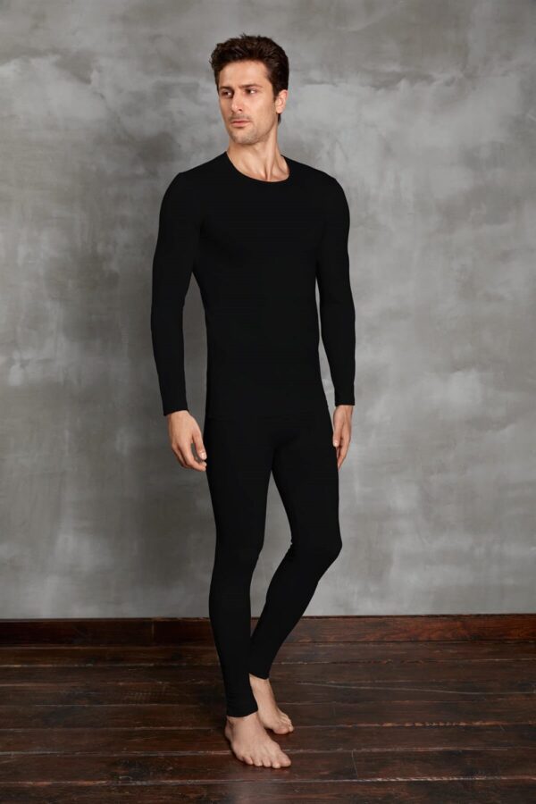 long sleeve thermal undershirts black