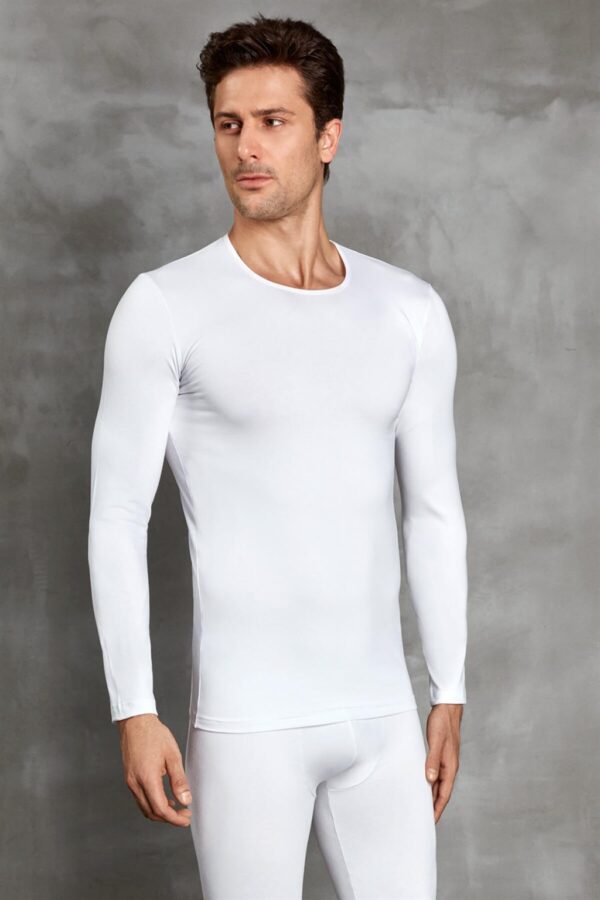long sleeve thermal undershirts ecru