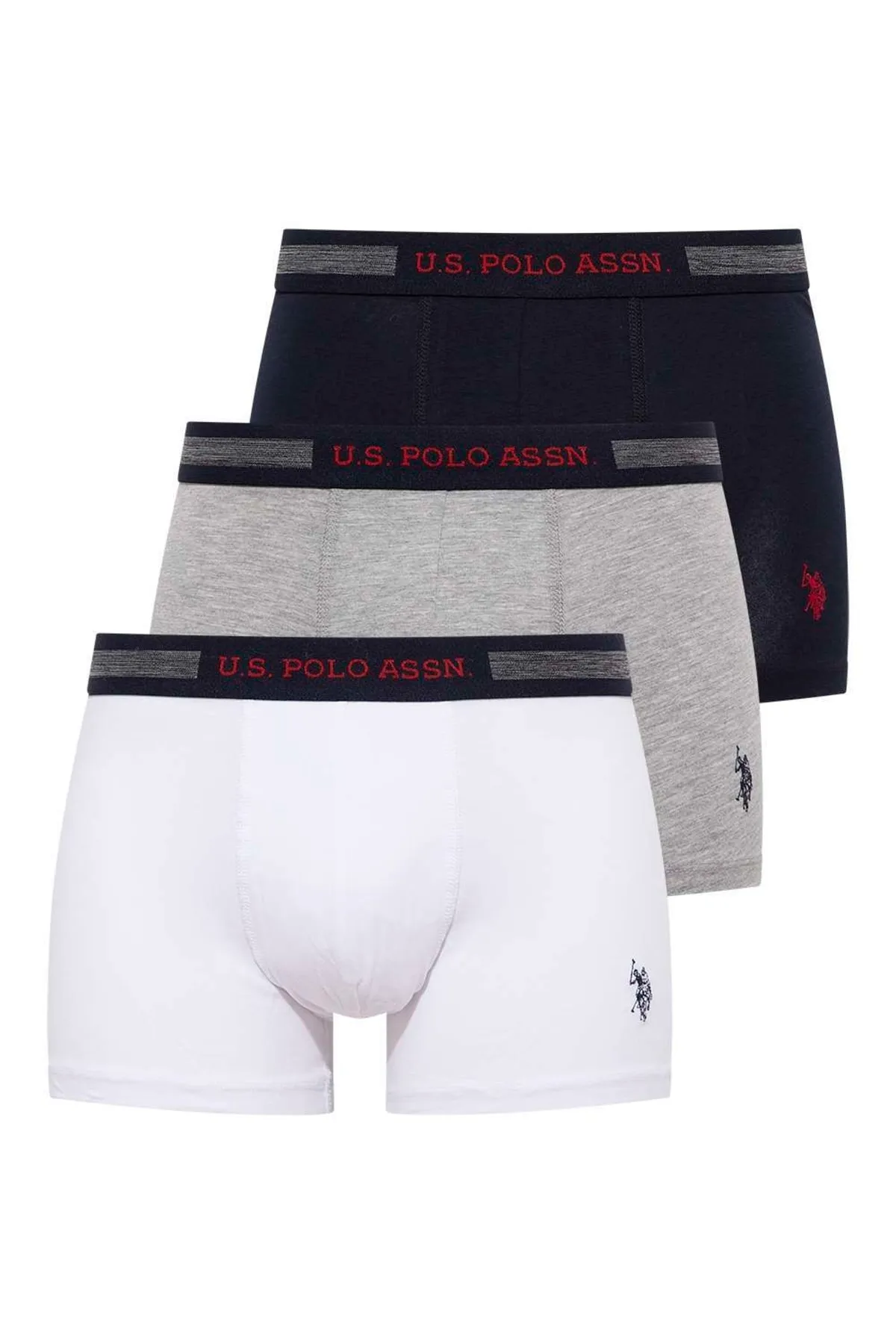 U.S. Polo Assn. 3 Pack Mens Boxer Set Cotton Licra 80155