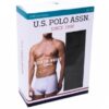 U.S. Polo Assn. 3 Pack Mens Boxer Set Cotton Modal Licra 80173 White packaging