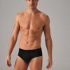 Doreanse 1023 Cotton Modal Fabric Basic Mens Brief black scaled