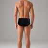 Doreanse 1023 Cotton Modal Fabric Basic Mens Brief black back scaled