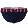 Doreanse 1313 Ribbed Micromodal Silky Tanga Mens Bikini Underwear navy blue