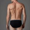 Eros ERS007 2 Pack 100 Cotton Mens Briefs black back