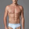 Eros ERS007 2 Pack 100 Cotton Mens Briefs white