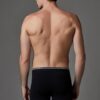 Eros ERS008 2 Pack Cotton Elastane Compact Mens Boxer Shorts black back