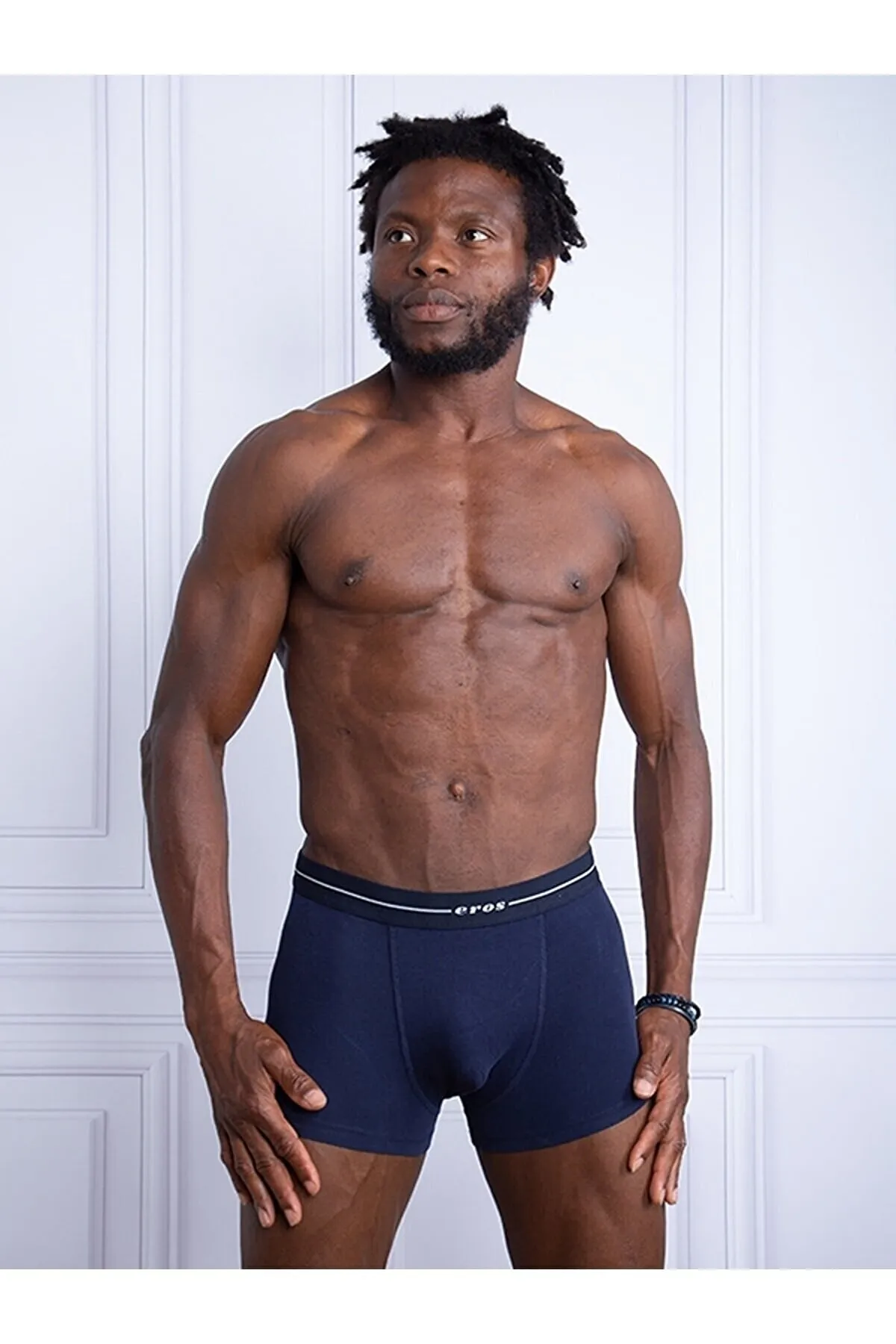 Eros ERS015 3 Pack Cotton Elastane Compact Mens Briefs navy blue