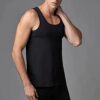 Eros ERS030 2 Pack Cotton Mens Singlet black