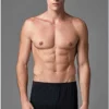 Eros ERS033 2 Pack Cotton Button Front Mens Boxer black