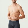 U.S. Polo Assn. 80306 3 Pack Cotton Lycra Mens Boxer Set Navy Blue Melange 3