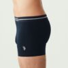 U.S. Polo Assn. 80306 3 Pack Cotton Lycra Mens Boxer Set Navy Blue Melange side