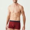 U.S. Polo Assn. 80328 3 Pack Cotton Lycra Mens Boxer Set Burgundy Navy Blue Grey burgundy