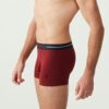 U.S. Polo Assn. 80328 3 Pack Cotton Lycra Mens Boxer Set Burgundy Navy Blue Grey burgundy side