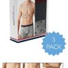 U.S. Polo Assn. 80328 3 Pack Cotton Lycra Mens Boxer Set Burgundy Navy Blue Grey packaging