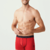 U.S. Polo Assn. 80336 3 Pack Cotton Lycra Mens Boxer Set Navy Blue Red Grey red
