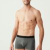 U.S. Polo Assn. 80338 3 Pack Cotton Lycra Mens Boxer Set Anthracite Black Grey 1