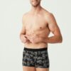 U.S. Polo Assn. 80338 3 Pack Cotton Lycra Mens Boxer Set Anthracite Black Grey 4