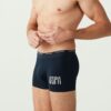 U.S. Polo Assn. 80338 3 Pack Cotton Lycra Mens Boxer Set Navy Blue Navy Blue Melange 4