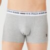U.S. Polo Assn. 80431 3 Pack Cotton Lycra Mens Boxer Set Red Grey Navy Blue grey