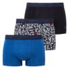 U.S. Polo Assn. 80497 3 Pack Cotton Lycra Mens Boxer Set Sax Blue Navy Blue scaled