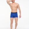 U.S. Polo Assn. 80497 3 Pack Cotton Lycra Mens Boxer Set Sax Blue Navy Blue 2