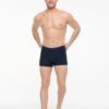 U.S. Polo Assn. 80497 3 Pack Cotton Lycra Mens Boxer Set Sax Blue Navy Blue 6