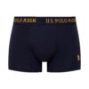 U.S. Polo Assn. 80497 3 Pack Cotton Lycra Mens Boxer Set Yellow Navy Blue 2 scaled