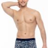 U.S. Polo Assn. 80497 3 Pack Cotton Lycra Mens Boxer Set Yellow Navy Blue 5