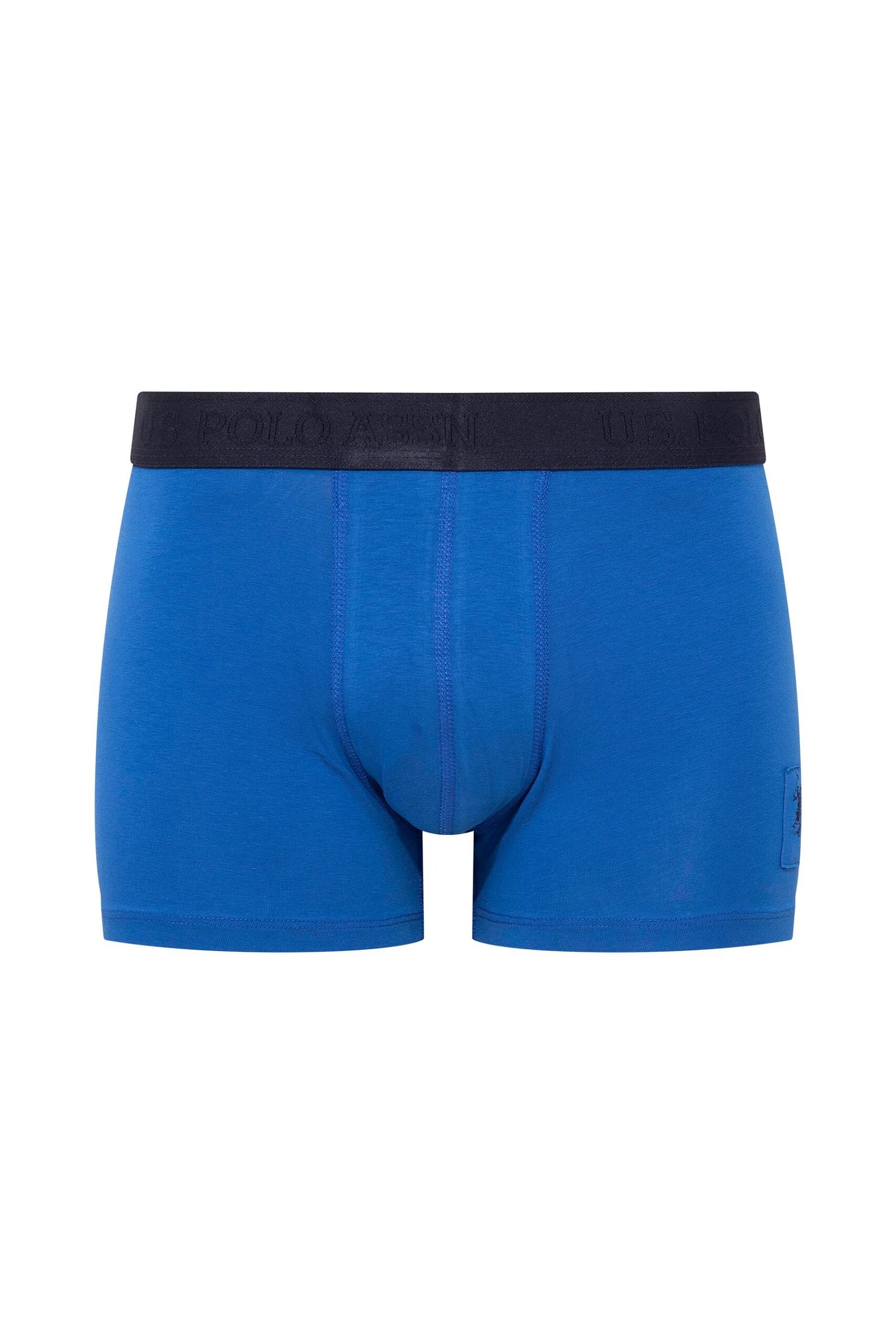 U.S. Polo Assn. 80504 3 Pack Cotton Lycra Mens Boxer Set Saxe Blue Navy Blue sax blue scaled