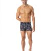 U.S. Polo Assn. 80509 3 Pack Cotton Lycra USPA Printed Mens Boxer Set Navy Blue Sax Blue 2 scaled
