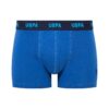 U.S. Polo Assn. 80509 3 Pack Cotton Lycra USPA Printed Mens Boxer Set Navy Blue Sax Blue sax scaled