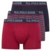 U.S. Polo Assn. 80516 3 Pack Cotton Lycra Mens Boxer Burgundy Navy Blue scaled