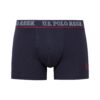 U.S. Polo Assn. 80516 3 Pack Cotton Lycra Mens Boxer Burgundy Navy Blue navy blue scaled