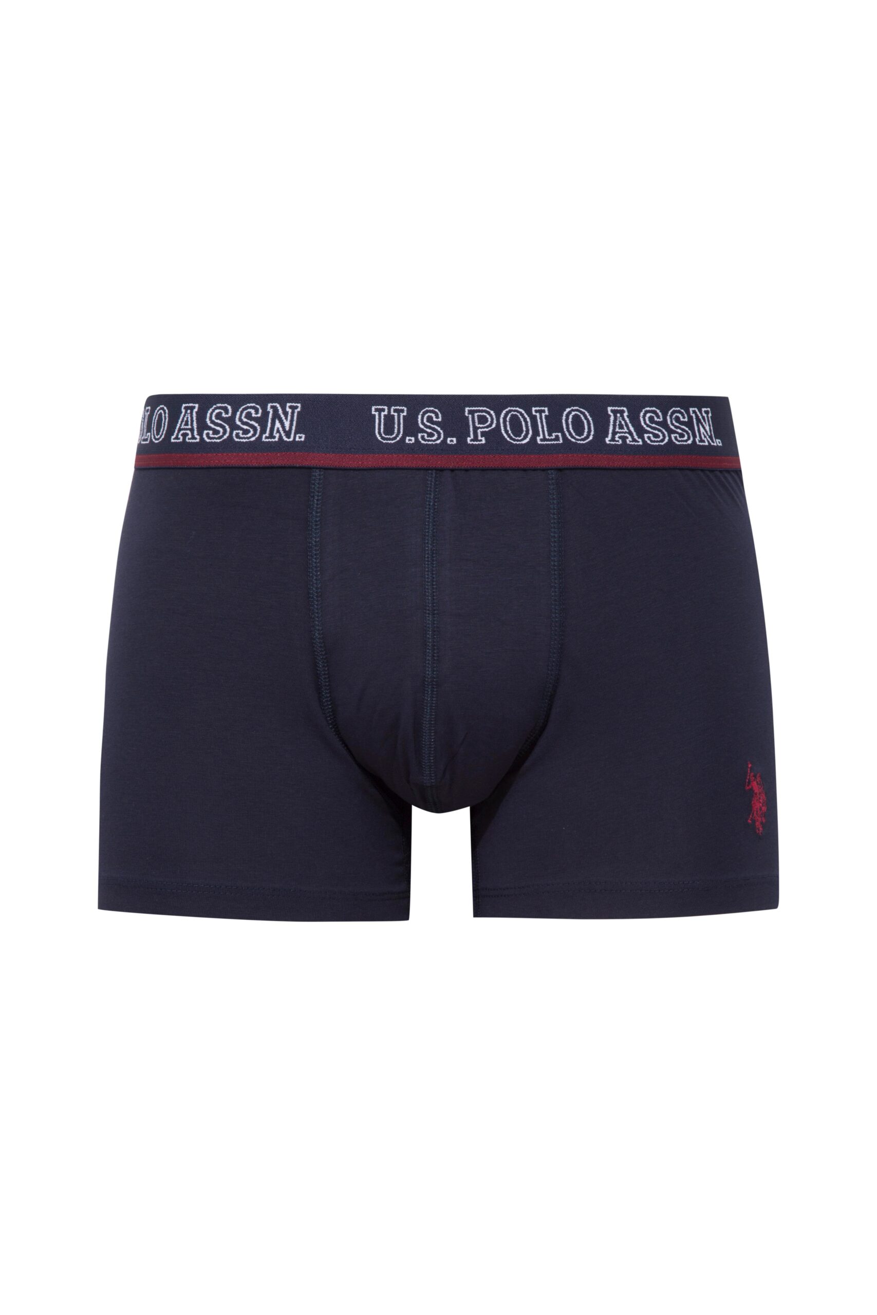 U.S. Polo Assn. 80516 3 Pack Cotton Lycra Mens Boxer Burgundy Navy Blue navy blue scaled