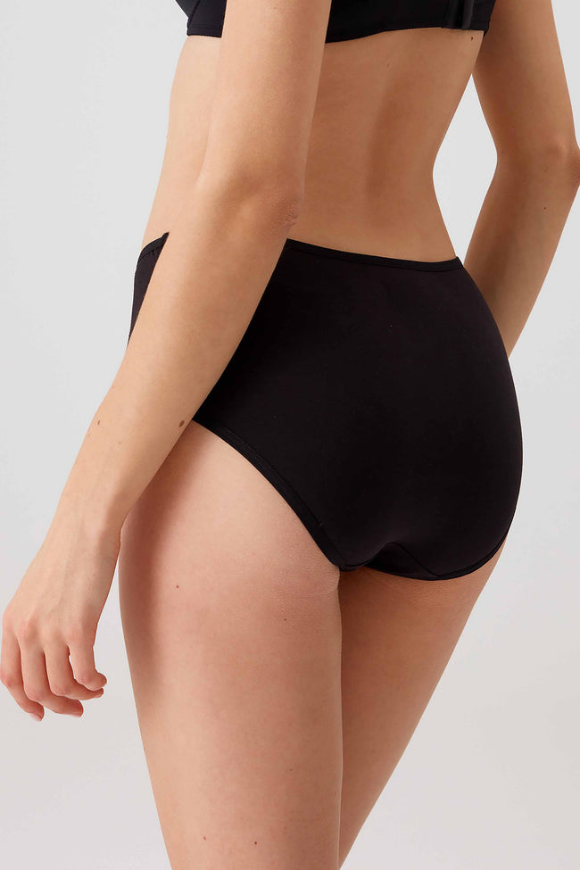 2033 3 Pack High Waist Cotton Womens Basic Slip Panty Set Solid Colors11