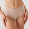2033 3 Pack High Waist Cotton Womens Basic Slip Panty Set Solid Colors12