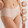2033 3 Pack High Waist Cotton Womens Basic Slip Panty Set Solid Colors4