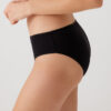 Pierre Cardin 2056, 5 Pack, Mid Waist, Cotton, Women’s Basic Slip Brief Panty Set, Ecru & Powder Pink & Burgundy & Navy Blue & Black11