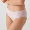 Pierre Cardin 2056, 5 Pack, Mid Waist, Cotton, Women’s Basic Slip Brief Panty Set, Ecru & Powder Pink & Burgundy & Navy Blue & Black7