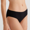 Pierre Cardin 2056, 5 Pack, Mid Waist, Cotton, Women’s Basic Slip Brief Panty Set, Ecru & Powder Pink & Burgundy & Navy Blue & Black8