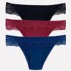 Pierre Cardin 2236, 3 Pack, Cotton Brief Panty with Lace Waist Detail