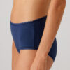 Pierre Cardin 2239, 3 Pack, High Waisted Cotton Bato Panty with Chain Lace Trim, Burgundy & Ecru & Navy Blue7