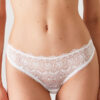 Pierre Cardin 2841, 3 Pack, Seamless Laser Cut Micro String Thong with Cotton Gusset, Powder Pink & Ecru & Black2