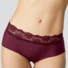 Pierre Cardin 2844, 3 Pack, Seamless Laser Cut Micro Hipster Panty with Cotton Gusset, Burgundy & Ecru & Black7