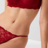 Pierre Cardin 4032 Pisa, Strapless Underwired Push Up Padded Bra and Panty Set Burgundy2