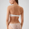 Pierre Cardin 4032 Pisa, Strapless Underwired Push Up Padded Bra and Panty Set Ecru4