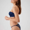 Pierre Cardin 4032 Pisa, Strapless Underwired Push Up Padded Bra and Panty Set Navy Blue2