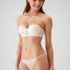 Pierre Cardin 4032 Pisa, Strapless Underwired Push Up Padded Bra and Panty Set Pearl1