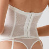 Pierre Cardin 4038 Siena, Underwired Non Padded Bustier Set with Garter Belt6