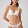 Pierre Cardin 4560 Madrid, Underwired Non Padded Bra and Lace Panty Set Ecru1